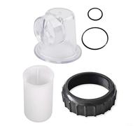 Alanmoship Componentes de inserción de bomba de circulación para SPS25 SPS50 SPS75 SPS100, kit de junta tórica de tamiz de tapa de prefiltro, piezas de plástico transparente para mantenimiento de