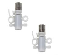 Alanmoship - Conjunto de 2 bombas de aceite para motosierra eléctrica compatible con modelo SF140, construcción de metal y plástico, color blanco, ideal para proyectos de corte de madera