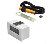 Alanmoship Contador digital industrial de 6 dígitos con sensor de proximidad magnético, ahorro automático de datos, para máquinas de punzonado/impresión/textil, 68x38x30mm
