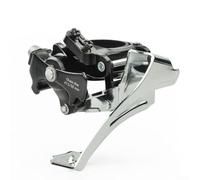 Alanmoship Desviador delantero de bicicleta con abrazadera para cadena 42/44T, 7-10 velocidades, aleación de aluminio, palanca de cambios de bicicleta de carretera, color plateado (M300)