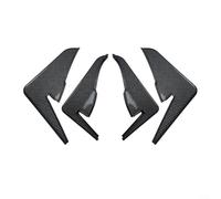Alanmoship Divisor difusor de borde de parachoques trasero para Tesla Model Y 2017-2024, panel decorativo de alerón ABS con textura de fibra de carbono, accesorio de estilo exterior deportivo (textura