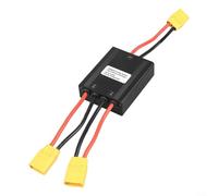 Alanmoship Ebike Módulo paralelo de batería doble 12V-72V 50A con sistema de equilibrio inteligente Carcasa de aleación de aluminio para conector XT90