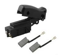 Alanmoship Escobillas de carbón para herramientas eléctricas para DW708 Sierra ingletadora Tipos 3 4 Interruptor de gatillo 153609-00 con juego de repuesto 381028-02