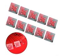 Alanmoship Gancho de pared adhesivo de personaje de Año Nuevo Lunar Fu PVC rojo sin rastro hecho a mano Festival de primavera decoración colgador