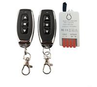 Alanmoship Interruptor de control remoto inalámbrico hacia adelante y marcha atrás CC 5V-30V 30A para actuador lineal, cortinas eléctricas, puertas de garaje, camas elevadoras, luces de jardín y otros