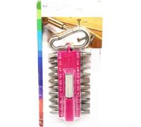 Alanmoship Juego de 21 brocas hexagonales cruzadas con mango de gancho de resorte para atornillar versátil, colección de brocas portátiles para proyectos de reparación del hogar (rojo)