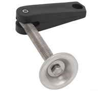 Alanmoship Juego de tornillos de abrazadera de acero inoxidable y aleación de aluminio con placa de almohadilla de popa y pasador giratorio para motores fuera de borda de 2 tiempos 4-15HP