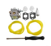 Alanmoship Kit de carburador de 9 piezas para Craftsman WS2200 WS210 WC2200 41AD25CC7 piezas de recortadora con juntas, herramienta de filtro de manguera de bombilla, mantenimiento de jardín, patio