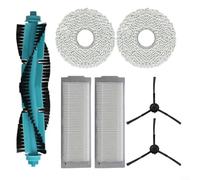 Alanmoship Kit de piezas de repuesto para Cecotec para Conga 11090, cepillo de rodillo lateral principal, paños de fregona para limpieza del hogar (A)