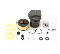 Alanmoship Kit de pistón de cilindro de motosierra de 44 mm para MS 251 M 51, aleación templada de alta temperatura con filtro de aire y chispa, piezas de afinación para tala forestal