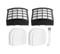 Alanmoship Kit de repuesto de filtro de vacío lavable para Shark AZ3900UKT AZ3900UKTBK, incluye 2 filtros, 2 cepillos de espuma, piezas de plástico de espuma reutilizables para limpieza del hogar