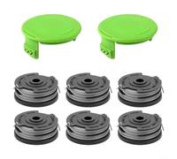 Alanmoship Kit de repuesto para recortadora de hilo con tapa para recortadora de césped Greenworks de 40 V, juego de tapas de carrete de doble línea G40LT 21287