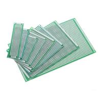 Alanmoship Kit de tablero PCB de doble cara de 32 piezas, 6 tamaños, juego de tablero de protoboard de fibra de vidrio verde para proyectos electrónicos de soldadura de bricolaje, fabricantes de