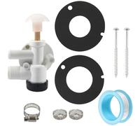 Alanmoship Kit de válvula de agua de inodoro de repuesto para reparación de sellos Dometic RV y inodoros marinos, construcción de goma de metal plástico, compatible con los modelos 90626 980 911 902