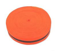 Alanmoship Línea de límite de voleibol de playa con tira reflectante, 5 cm de ancho de poliéster, marca de acabado de pista de atletismo para deportes al aire libre y visibilidad nocturna, rollo de