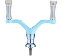 Alanmoship Mango de carrete de pesca plegable, brazo de manivela de metal con agarre suave para carretes serie 500-4000, pieza de repuesto para pescadores al aire libre, negro (F)