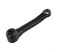 Alanmoship Manivela de hierro para bicicleta estática de 127 mm, agujero cuadrado de 13 x 13 mm, repuesto para bicicletas de fitness de interior, acero negro (manivela izquierda)