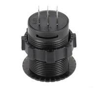 Alanmoship Panel de reloj digital con pantalla LED para coche y barco de 12 V-24 V, lectura verde de 51 x 36 mm con agujero de montaje de 28 mm, indicador marino automotriz