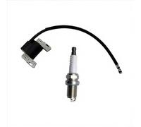 Alanmoship Paquete de 2 bobinas de encendido para 591459 492341 LG492341, módulo de chispa de alto voltaje para motor OHV L-Head, pieza de repuesto de plástico de metal para cortacésped para MINI Bike