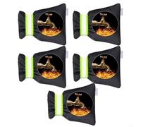 Alanmoship Paquete de 5 fundas para grifo al aire libre de 15 x 18 cm, protección contra la congelación de invierno, poliéster aislado con algodón PP, protector de espiga de jardín reutilizable y