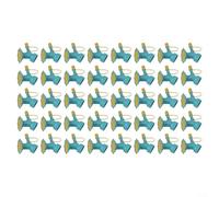 Alanmoship Paquete de 50 cabezales de boquilla de riego estilo girasol para botellas de plástico, accesorio pulverizador de jardín para plantas de interior y exterior, flores en maceta, bonsái (azul)