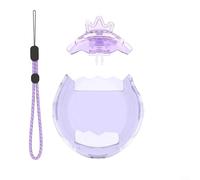 Alanmoship Para Tamagotchi Paradise PC Case 360° a prueba de golpes a prueba de sudor lavable cubierta protectora con tapa de repuesto diseño compacto ligero (morado)