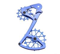 Alanmoship Placa de desviador trasero de bicicleta con polea 12T+16T, para SRAM para GARBARUK 11/12 velocidades, 7075 aluminio CNC MTB Componente, para ciclismo todoterreno. Actualización: negro (azul