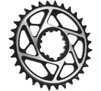 Alanmoship Plato MTB estrecho ancho de 3 pernos, para bielas SRAM, piñón de aleación de aluminio CNC, para montar en bicicleta de montaña, negro (opciones 30T-42T) (hoja 40T)