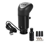Alanmoship Pomo de palanca de cambios USB Racing para Logitech G29 G27 G25 G920 para THRUSTMASTER TH8A 18 velocidades palanca de interruptor rápido PC compatible con ETS2 para ATS cómodo agarre y