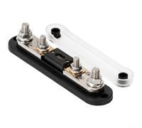 Alanmoship Portafusibles estilo carretilla elevadora de 150 A 300 A, terminales M10 de nailon de cobre de 48 V CC para modificación del sistema eléctrico del coche y uso de vehículos agrícolas (300 A)