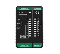 Alanmoship Probador de cable de red BL-812 para RJ45 RJ11, trazador de línea de 300 m con doble velocidad, diagnóstico blindado sin blindaje, buscador de fallos LAN portátil para oficina