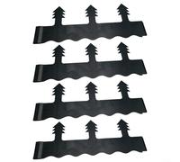 Alanmoship Protector de luz de paisaje de césped para cabezales de aspersores, protección de PE que protege las luces LED solares de camino contra daños en el cortacésped, negro, 13 cm de diámetro