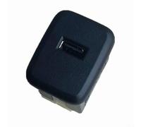 Alanmoship Receptáculo frontal de puerto USB ABS-metal negro reemplazo para Opel Crossland X OEM 13519246, accesorio de interruptor interior para carga y conectividad en el coche