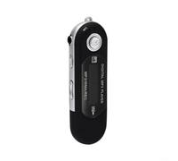 Alanmoship Reproductor MP3 USB con pantalla de 12 pulgadas, memoria de 8 GB, batería recargable, compatible con formatos MP3 WMA, conector de 35 mm, para deportes, viajes, gimnasio, correr, negro