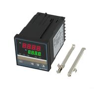 Alanmoship REX-C700 Controlador de temperatura inteligente, termostato digital PID con salida SSR, módulo de temperatura AC100-240V 0-400C para hornos, secadores y moldeo por inyección
