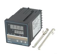 Alanmoship REX-C700 Controlador de Temperatura Inteligente, Termostato Digital PID para Salida SSR, AC100-240V, Temperatura 0-400C para Hornos, Secadores y Moldeo por Inyección