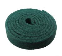 Alanmoship Rollo de estropajo de nailon abrasivo verde de 58 m para fregadero de cocina, estufa, azulejos, limpieza de suelos, eliminación de óxido y pulido, resistente (10 cm x 5,8 metros)