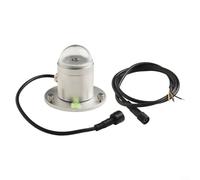 Alanmoship Sensor de radiación solar total Lux Meter RS485 Salida Modbus-RTU Protocolo Alta precisión Cubierta de polvo Transmitancia 95% Fuente de alimentación de voltaje ancho DC 7-30V Rango de