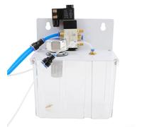 Alanmoship Sistema de pulverización de corte CNC con bomba de lubricación de refrigerante, válvula solenoide y boquillas neumáticas dobles para aplicaciones de torno y fresadora de metales (220 V)