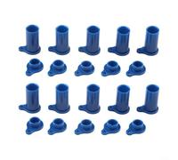 Alanmoship Solar Pv Connector Dust Cap Set, Silicona Ip67 Cubierta protectora para terminales de cable de panel fotovoltaico, 10 pares para energía renovable al aire libre (azul)