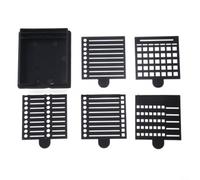 Alanmoship Soporte para notas adhesivas con plantilla, dispensador de bloc de notas ABS para escritorio de oficina, organizador de 3.9 x 3.54 pulgadas para estudiantes y profesores, juego de 6 piezas