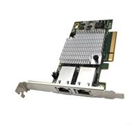 Alanmoship Tarjeta de red de 10 GB para PCIe Dual para adaptador de red Ethernet RJ45 con controlador Intel X540, dúplex completo de 20 Gbps, para Windows para Linux/Unix