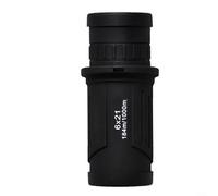 Alanmoship Telescopio monocular HD de 6 x 21 8 x 21 pulgadas, revestimiento FMC gran angular para observación de aves, conciertos, viajes, escenas nocturnas, diseño compacto negro portátil con funda