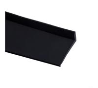 Alanmoship Tira de sellado de barrera de agua para ventana corrediza, tiras de sellado para bandeja de ducha, TPE, construcción flexible, prevención de inundaciones, color negro, 6 m de longitud (1)
