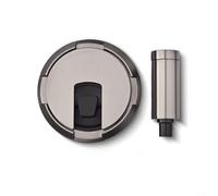 Alanmoship Tope de puerta ajustable en altura resistente, protector de pared de aleación de zinc de piso a techo con bloqueo instantáneo, reducción de ruido resistente al viento para oficina en casa