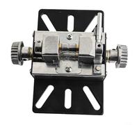 Alanmoship Tornillo de banco de aleación de aluminio de 4 mm a 35 mm, soporte de bola para joyería de cuentas, abrazadera de base de taladro para manualidades de pasatiempos, acabado plateado 138 x 88