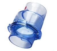 Alanmoship Válvula de control de la unión doble del PVC de 50 milímetros para el tratamiento de aguas, de la acuicultura y de los sistemas de la irrigación válvula antirretorno transparente con las