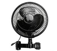 Alanmoship Ventilador oscilante de clip para tienda de cultivo con velocidad ajustable y rotación de 90°, inclinación vertical de 120°, construcción silenciosa de ABS, se adapta a postes de tienda de