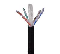 Alantec KIU6OUTZ305 - Cable de Red (305 m, Cat6, U/UTP), Color Negro