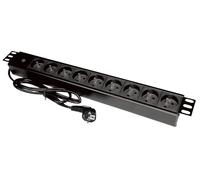 Alantec pz09 base múltiple 1,8 m 9 salidas ac interior negro